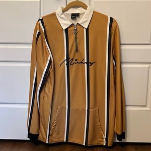 Rugby-style polo with Mickey Mouse detailing